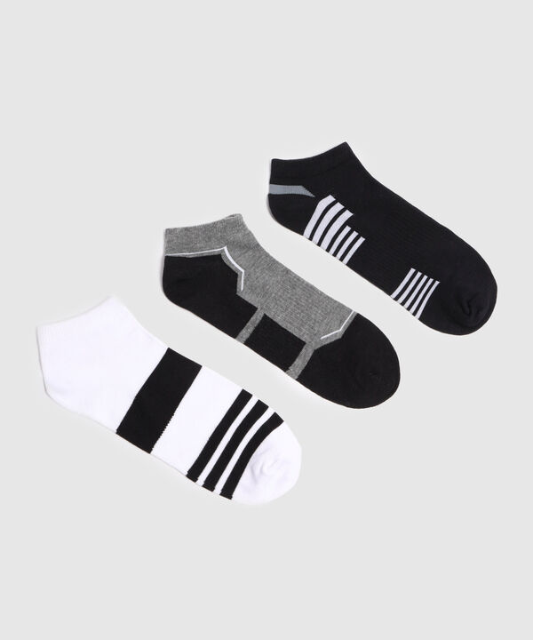 Pack X3 Medias Invisibles Estampadas image number null