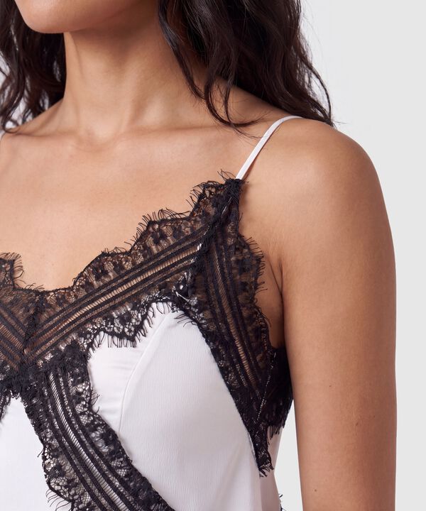 Blusa Lencera Con Encaje Para Mujer