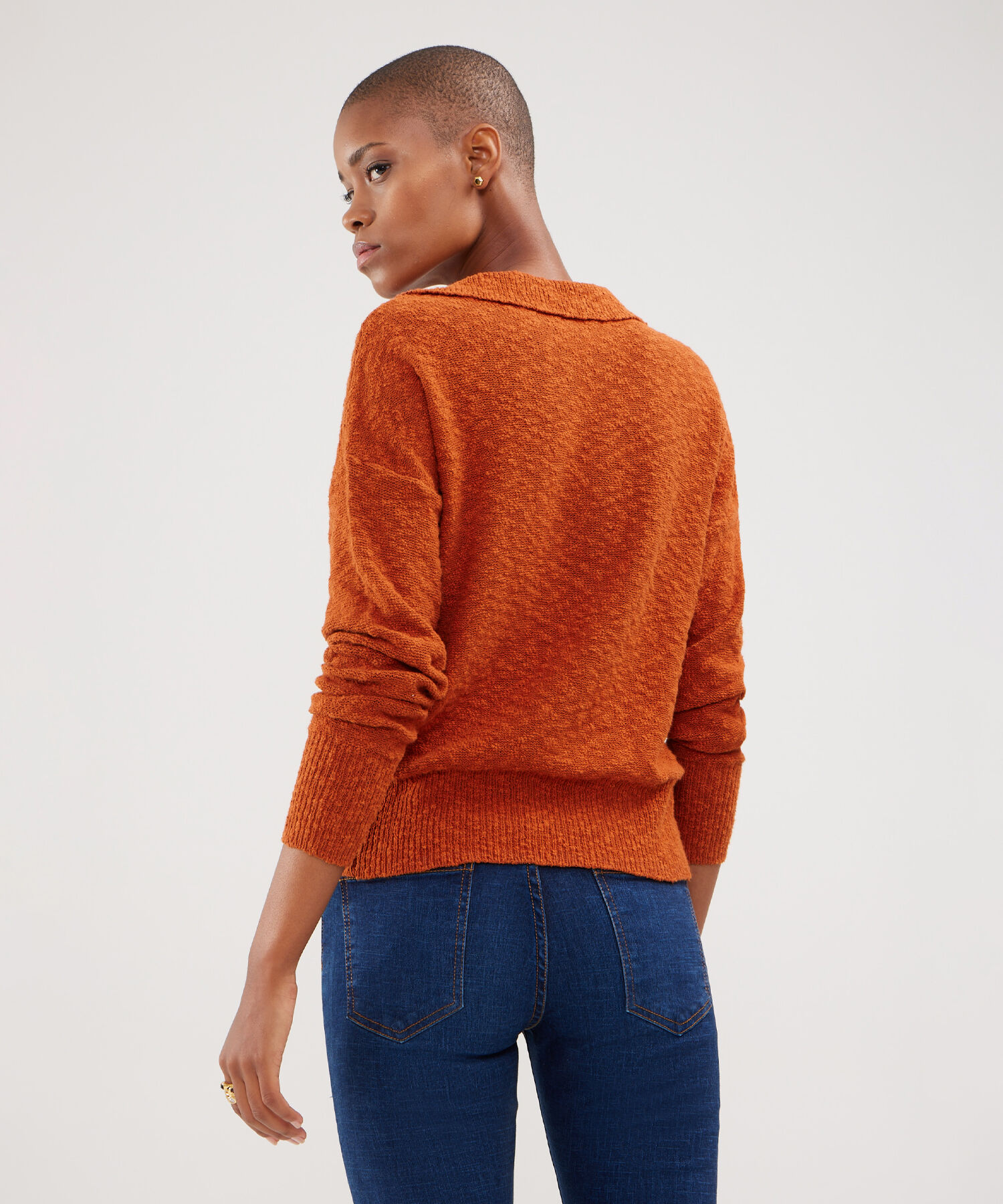 Pullover escote en v mujer new arrivals