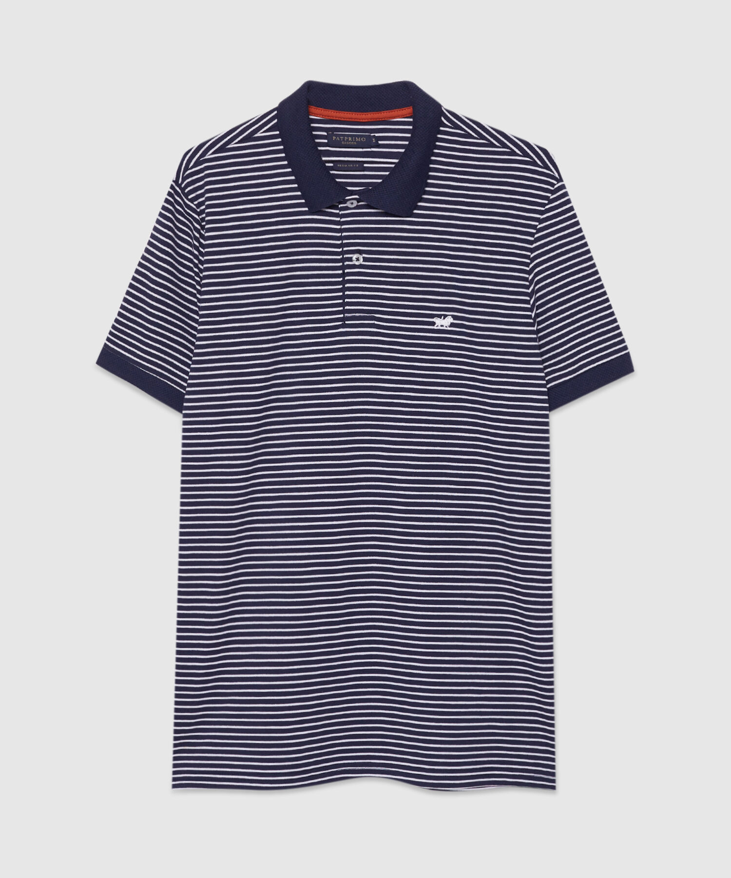 Polo Cuello Tejido Preteñido Bicolor Continuo