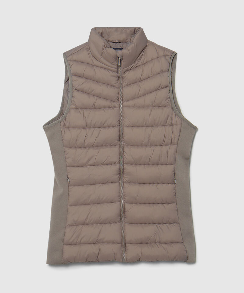 Chaleco Acolchado con Bolsillos en Rib