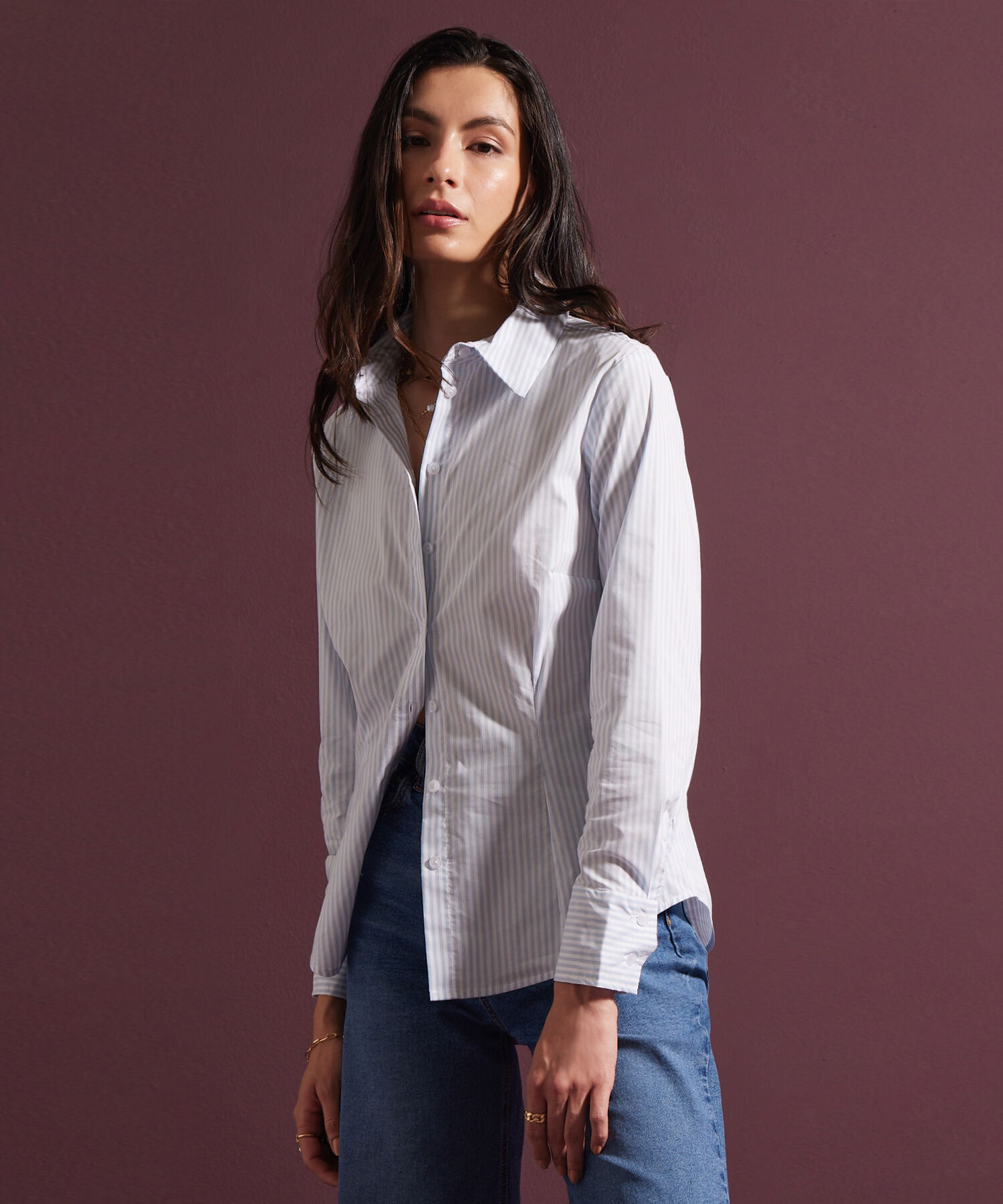 Camisa Manga Larga Preteñida