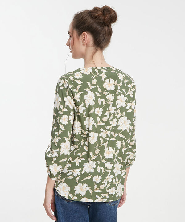 Blusa Manga 3/4 Estampada