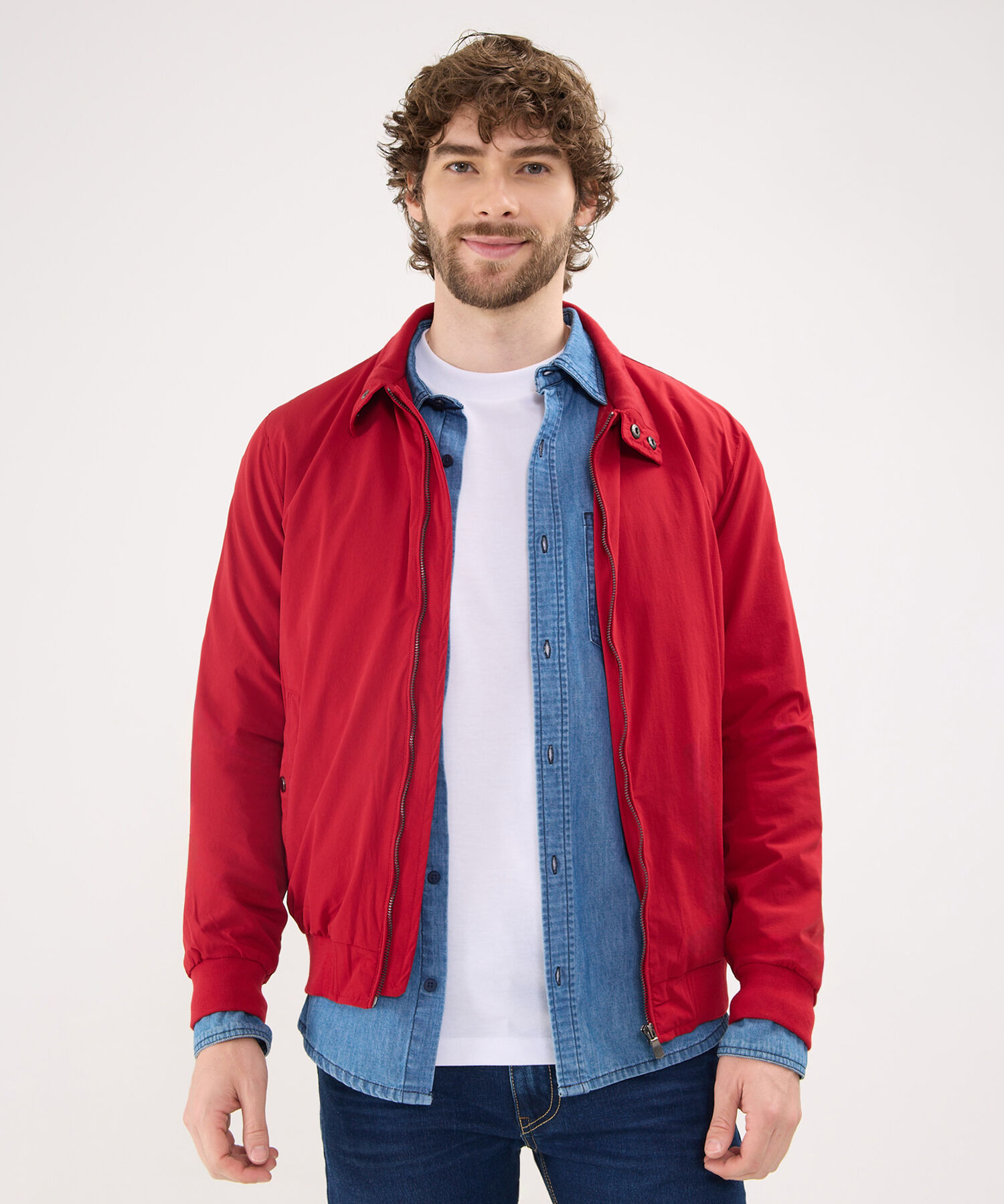 Chaqueta Bomber Cuello Alto