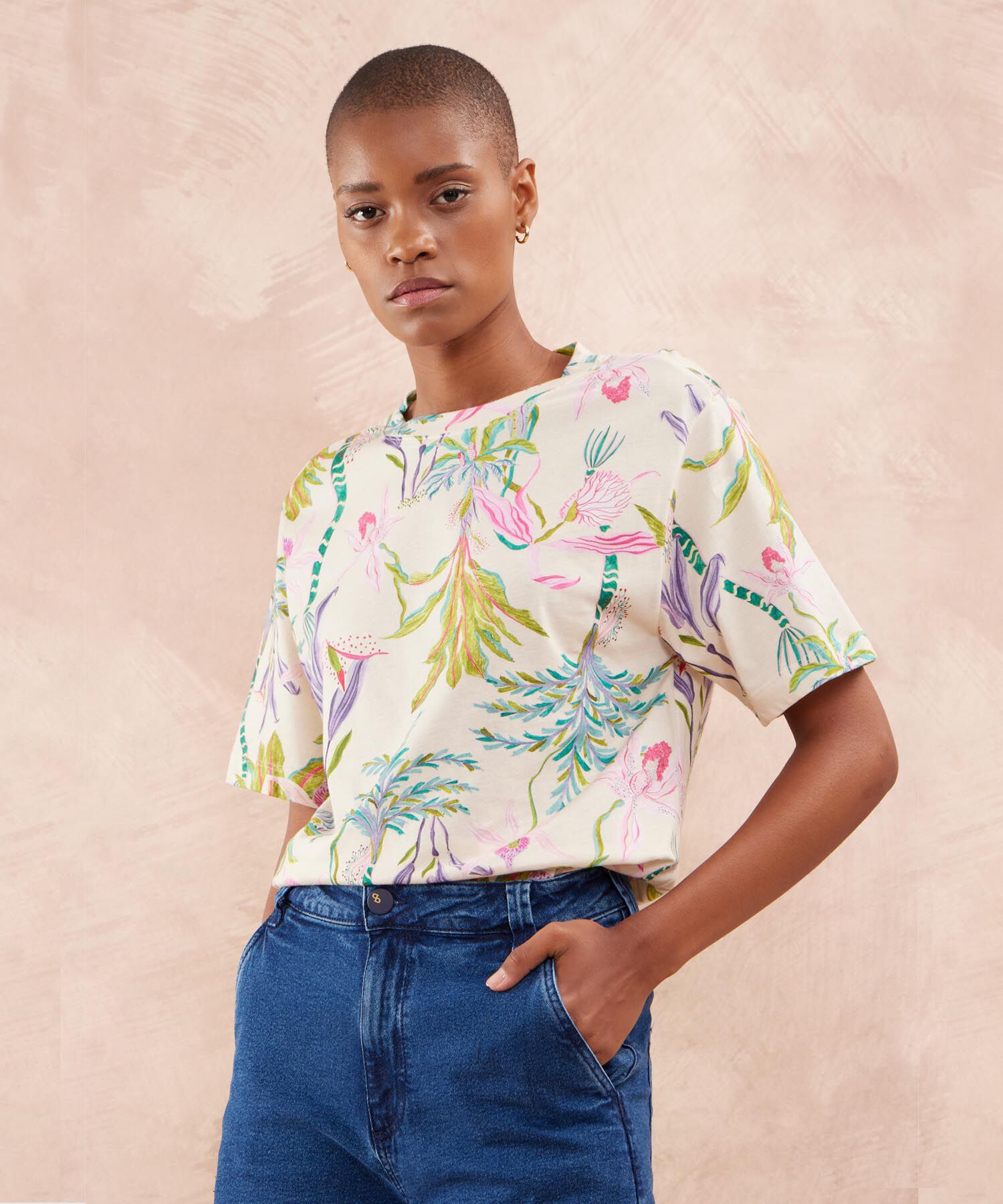 Camiseta Manga Corta Estampada