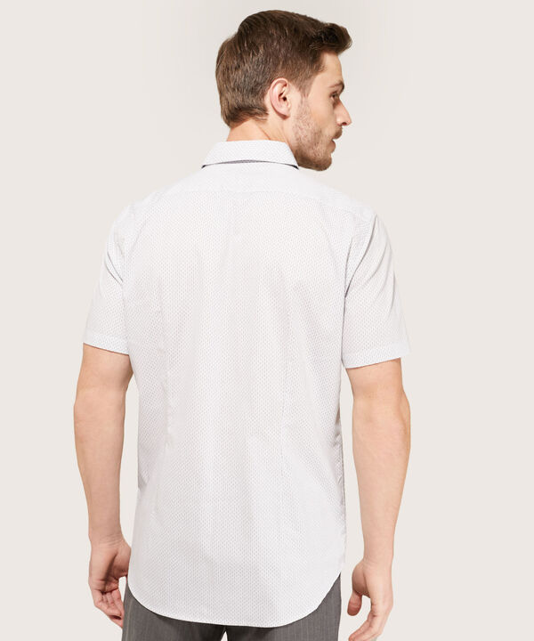Camisa Manga Corta En Miniprints Con Bolsillo image number null