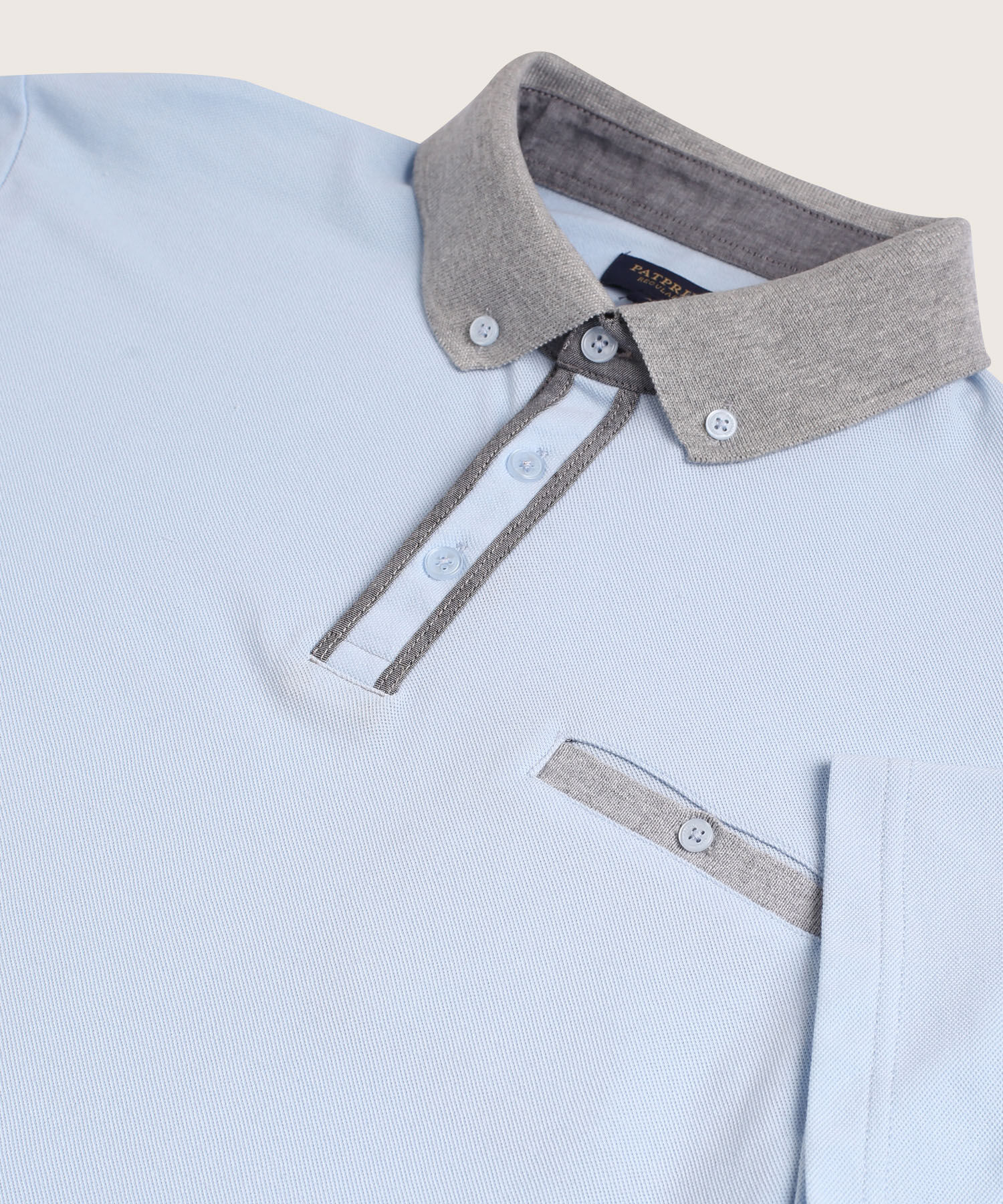 Polo Cuello Tejido, Con Bolsillo