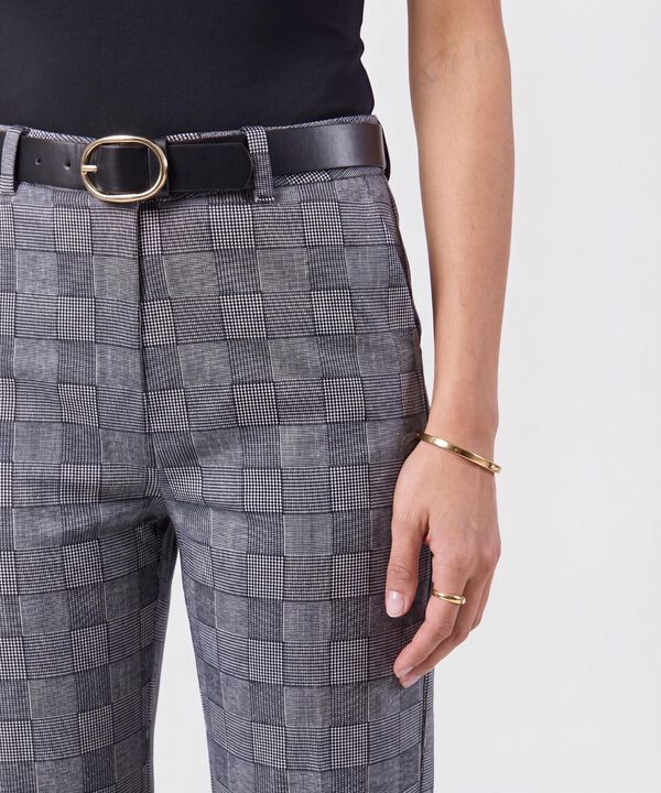 Pantal&oacute;n Recto Estampado Mujer