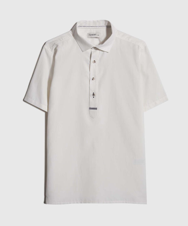Camisa Manga Corta Con Media Pechera