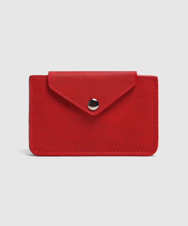 Tarjetero De Mujer Con Textura Y Solapa Tipo Sobre image number null