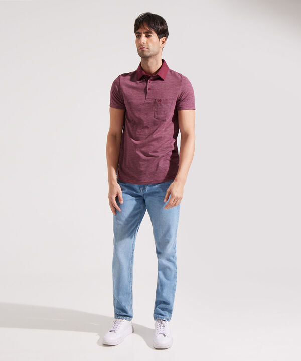 Polo Cuello Duro con Bolsillo