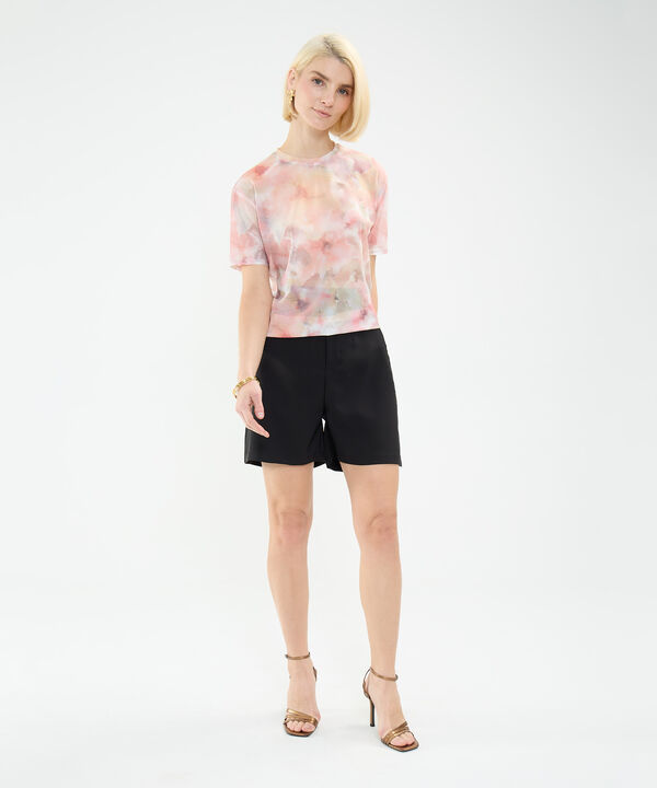 Camiseta Estampada en Mesh image number null