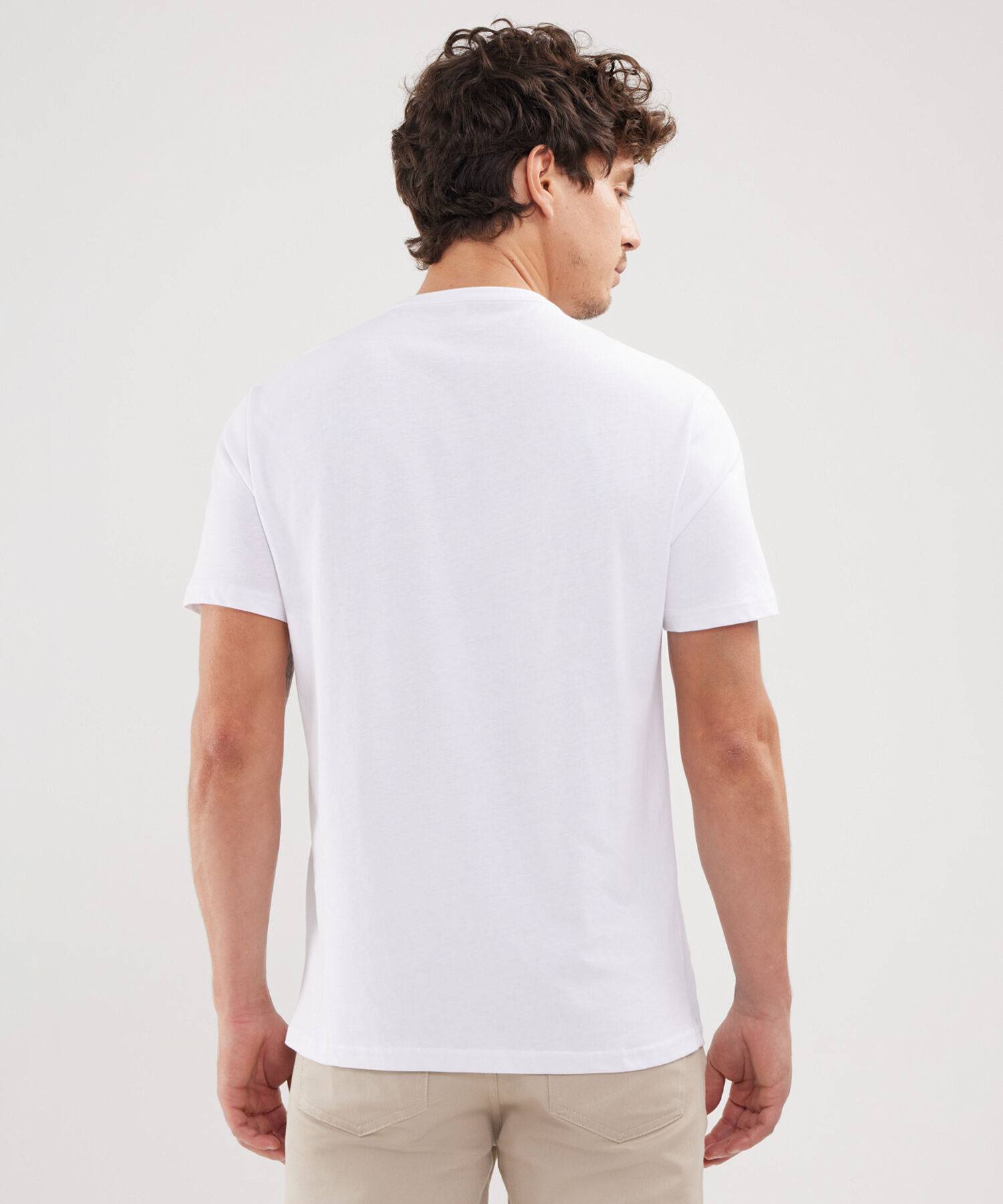 Camiseta Manga Corta Cuello Redondo Screen En Frente