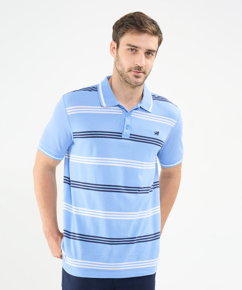 Polo Tejida con Franjas