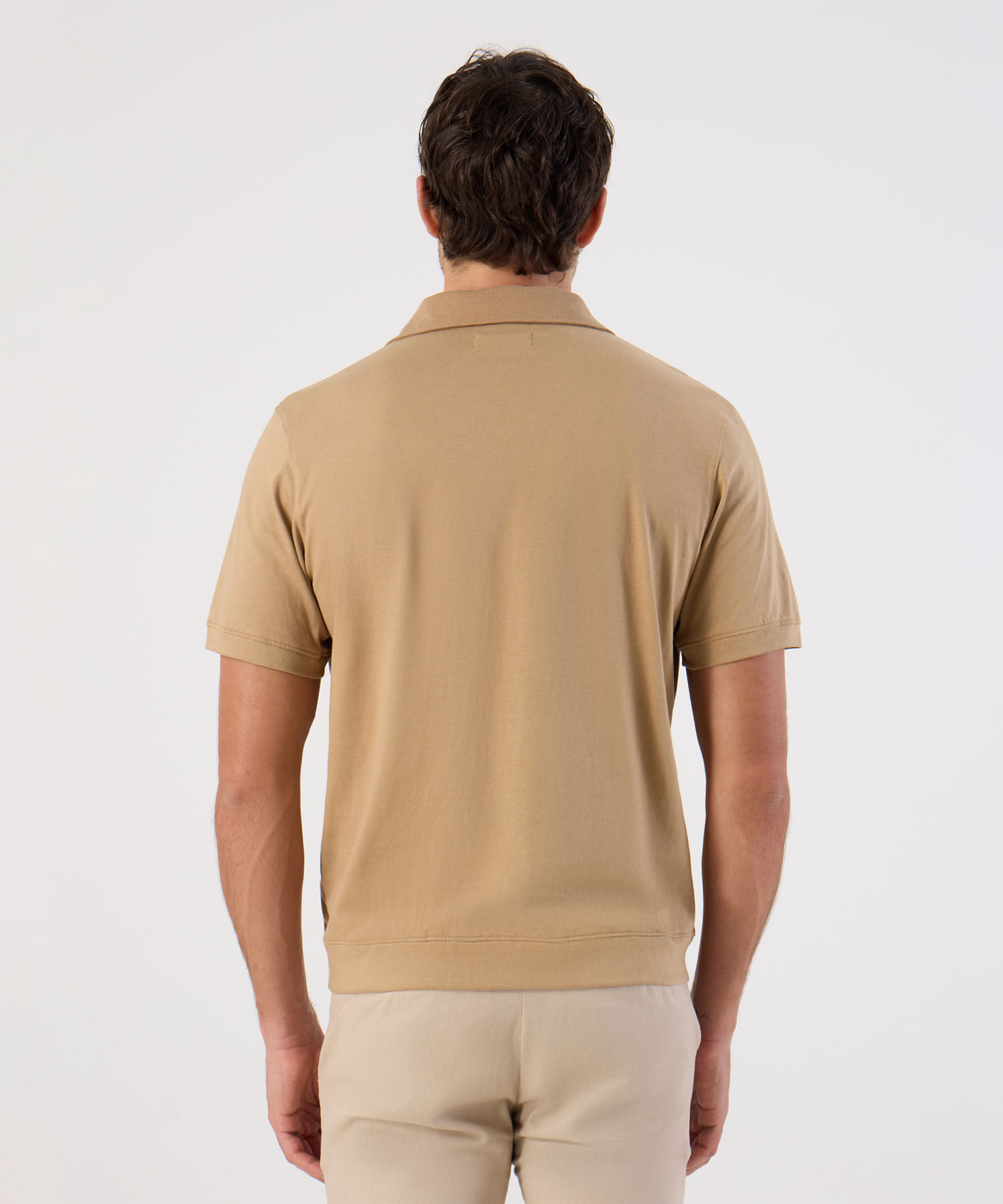 Polo Cl&aacute;sica Con Ruedo Ajustado Para Hombre