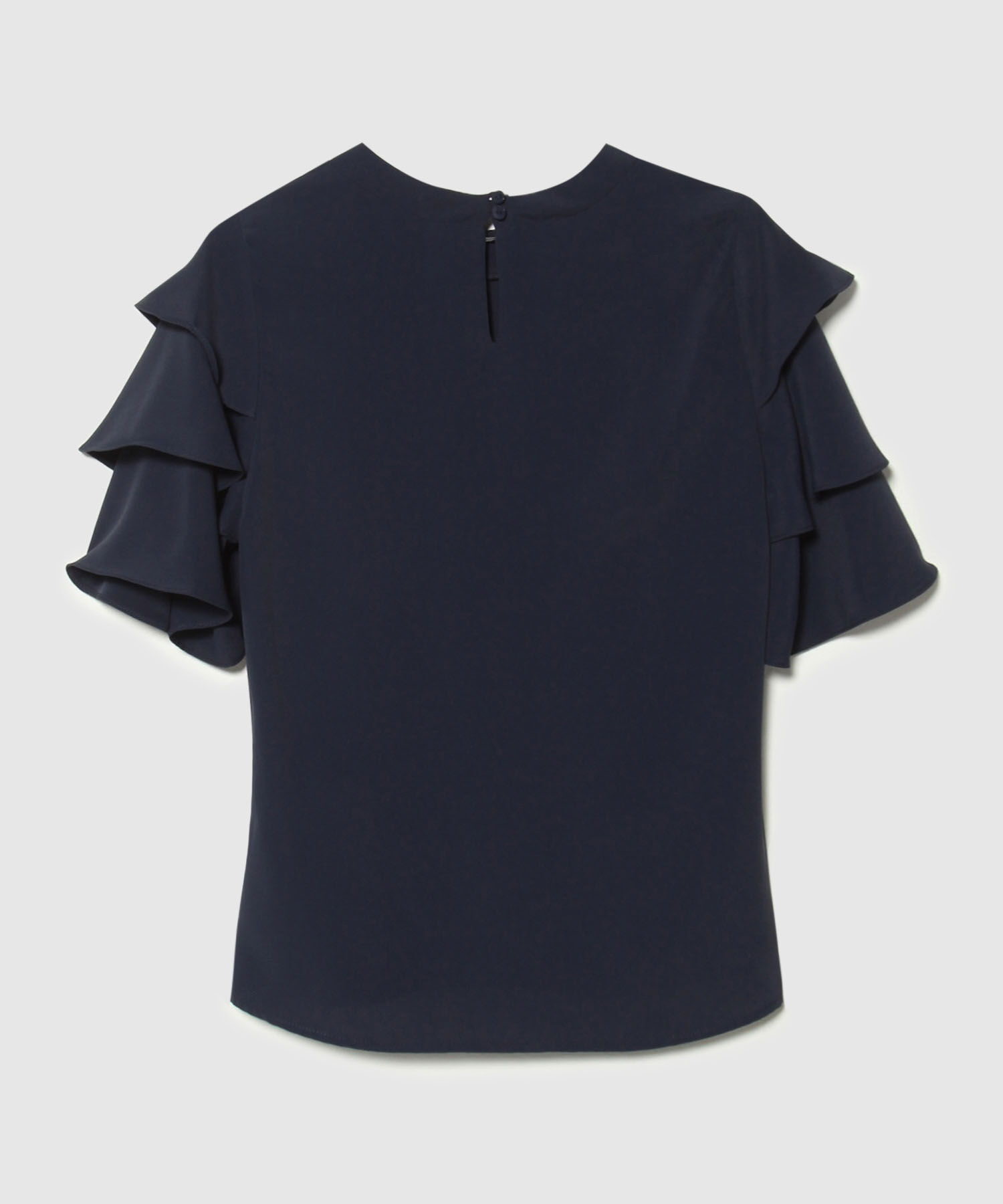 Blusa Manga Corta Unicolor