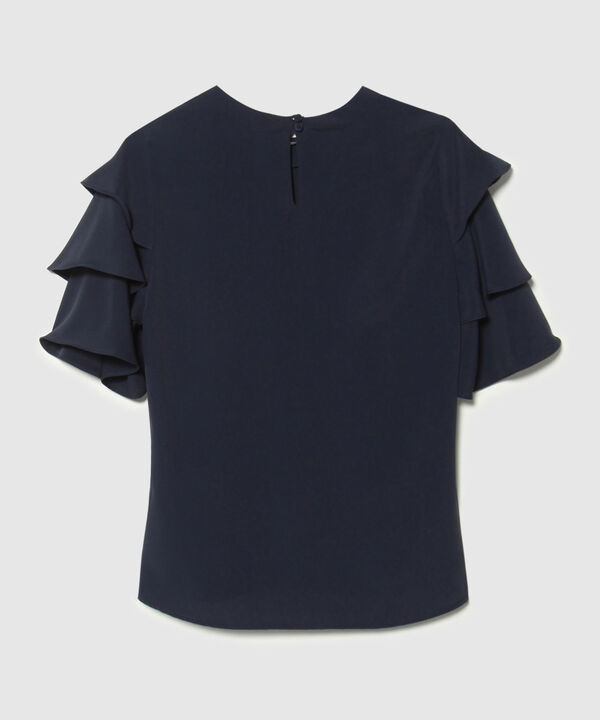 Blusa Manga Corta Unicolor