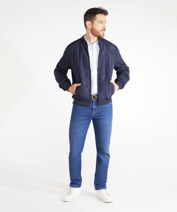 Chaqueta Acolchada De Punto Y Plano image number null