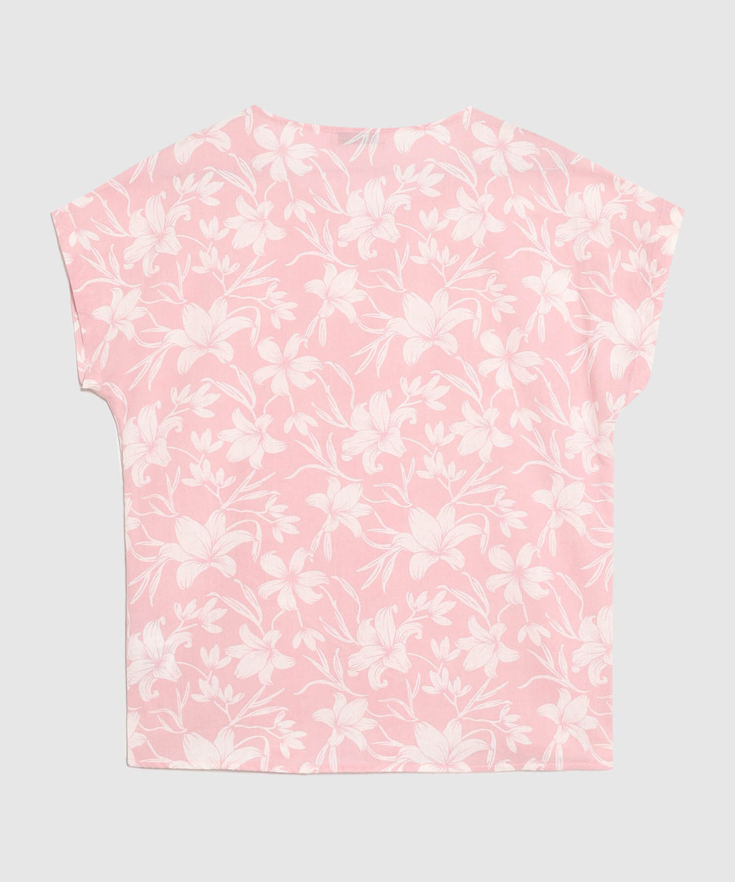 Blusa Estampada Cuello Redondo 