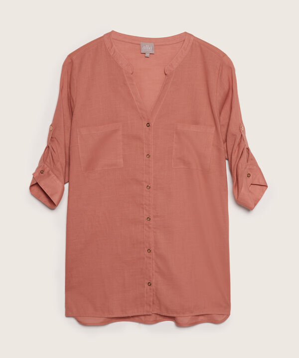 Blusa Manga 3/4 Cuello Neru Unicolor 