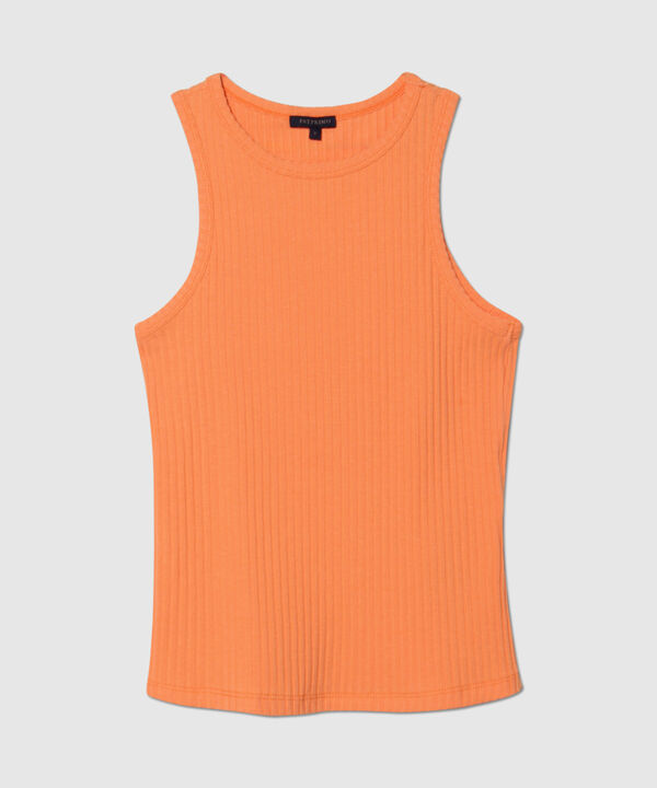 Camiseta Basica Manga Sisa Unicolor En Rib