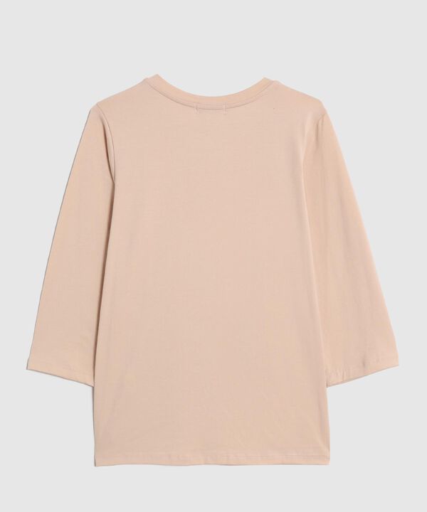 Camiseta Unicolor Con Botones En Hombros  image number null