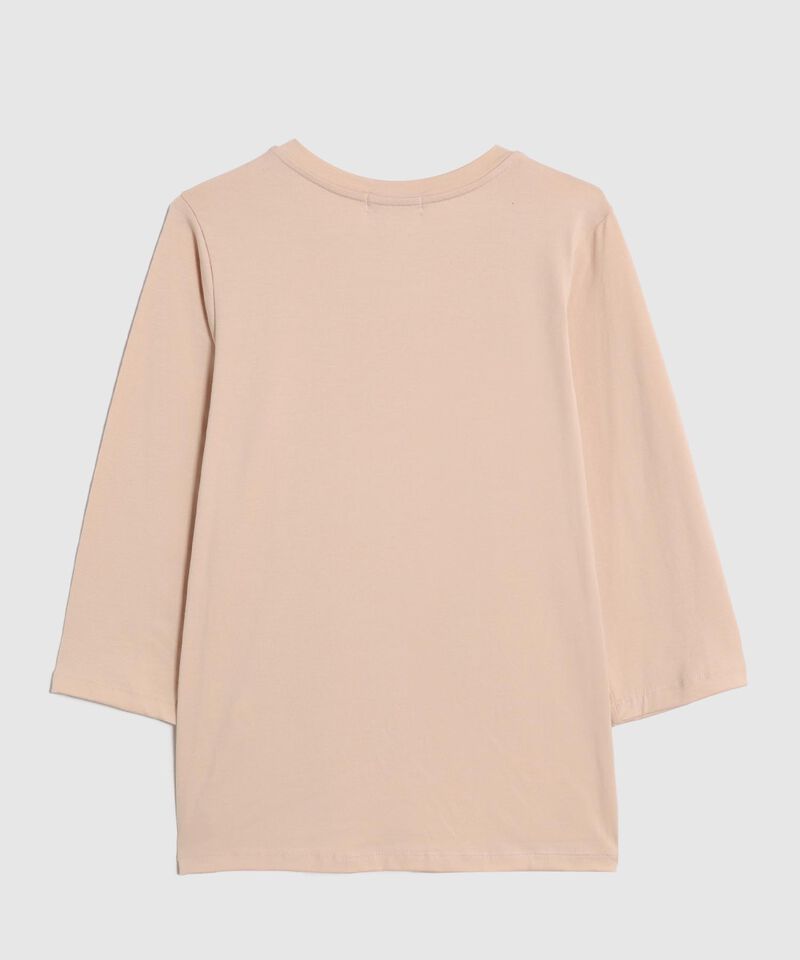 Camiseta Unicolor Con Botones En Hombros 