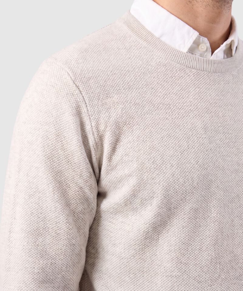Saco Tejido De Cuello Redondo Para Hombre