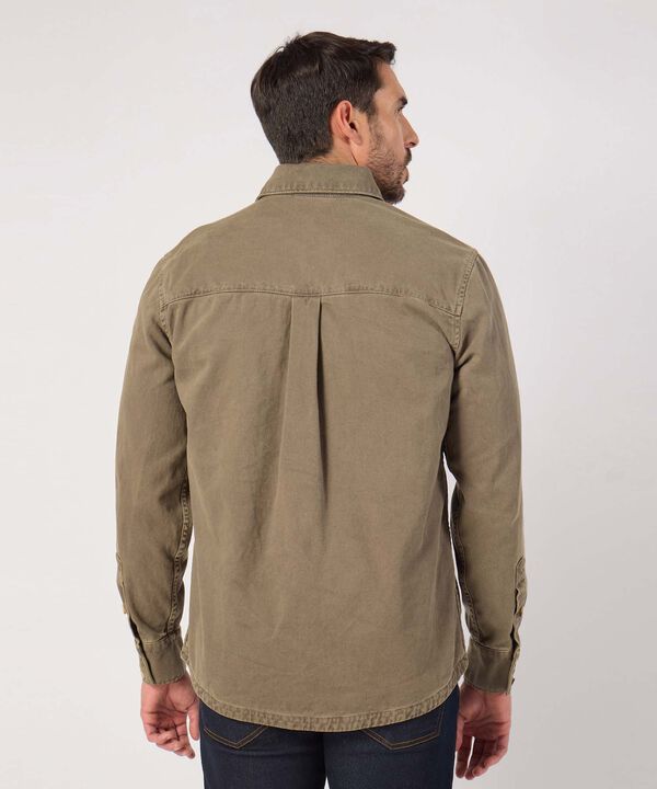 Sobrecamisa Con Bolsillo Manga Larga 