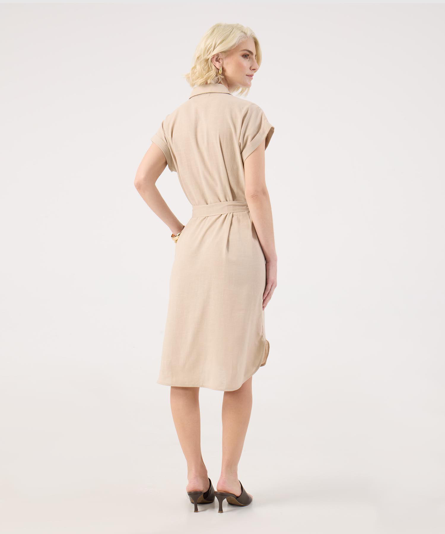 Vestido Camisero Unicolor