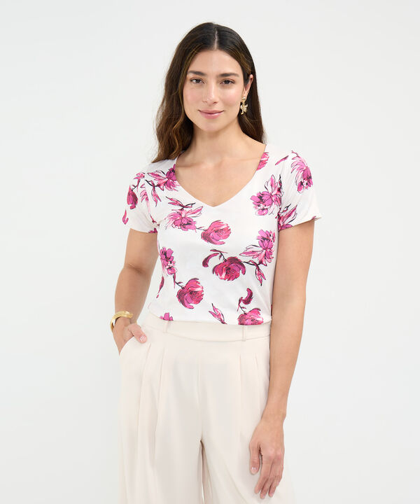 Camiseta Estampado Floral image number null