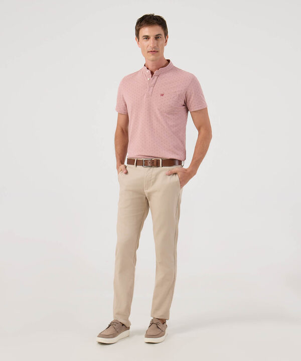 Polo Estampada Con Bolsillo image number null