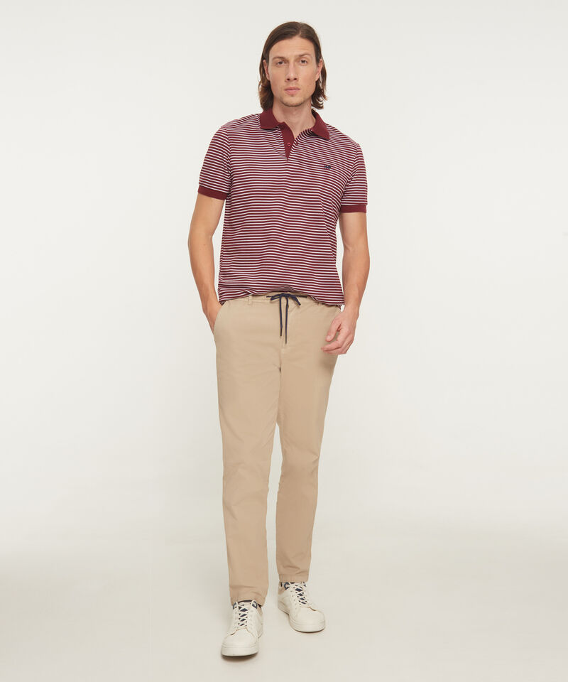 Polo Cuello Tejido Preteñido Bicolor Continuo