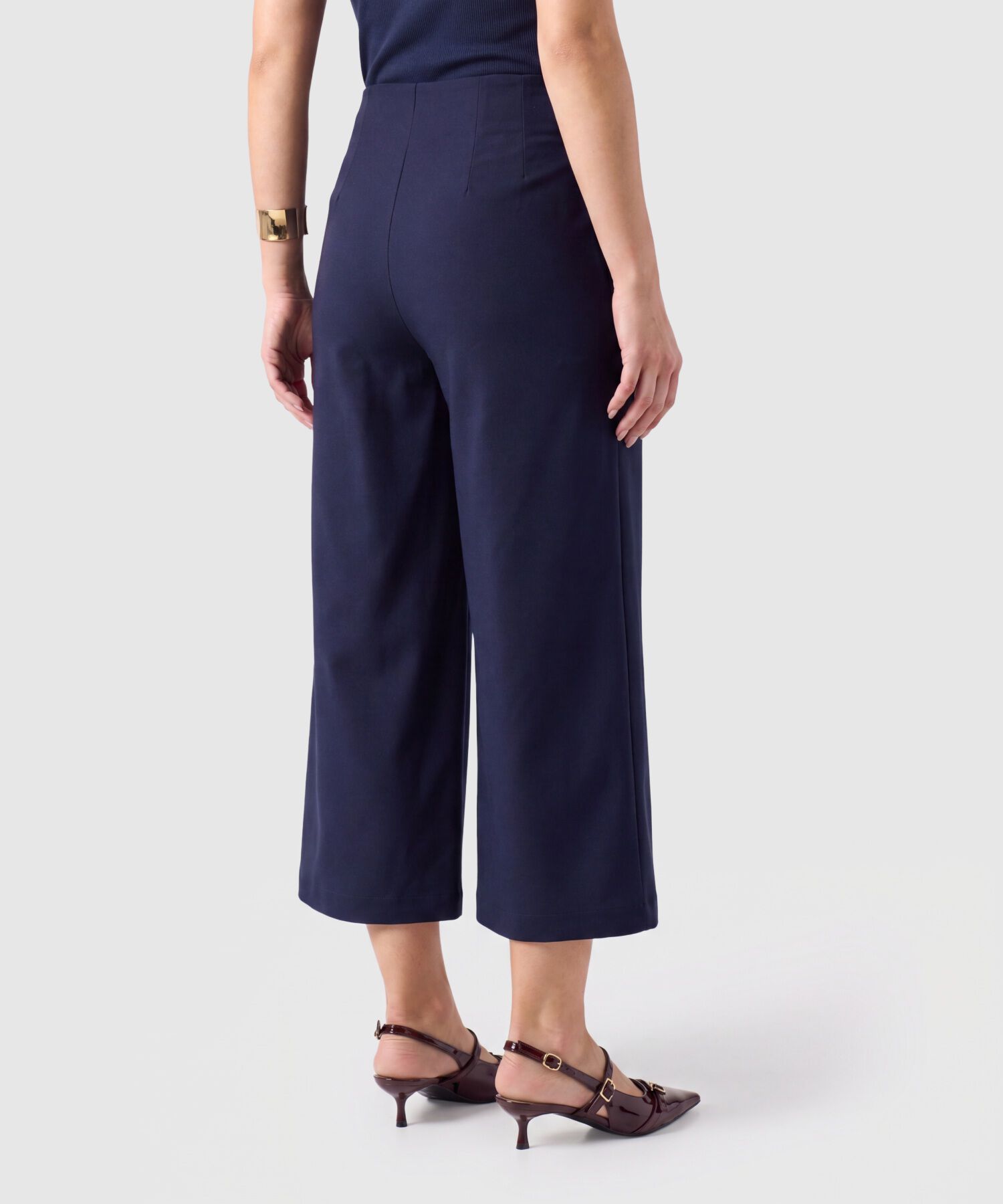 Pantal&oacute;n Culotte De Tiro Alto Para Mujer