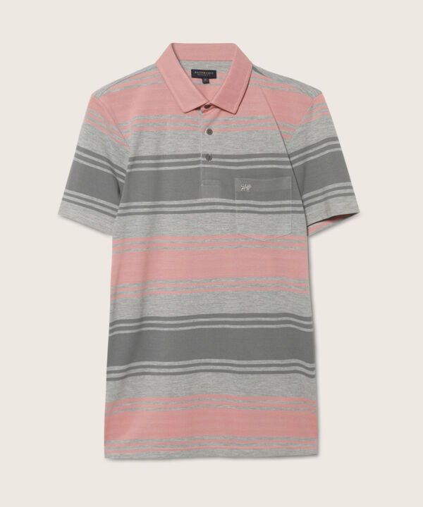 Polo Preteñida, Cuello Duro Con Bolsillo Y Silueta Regular Fit