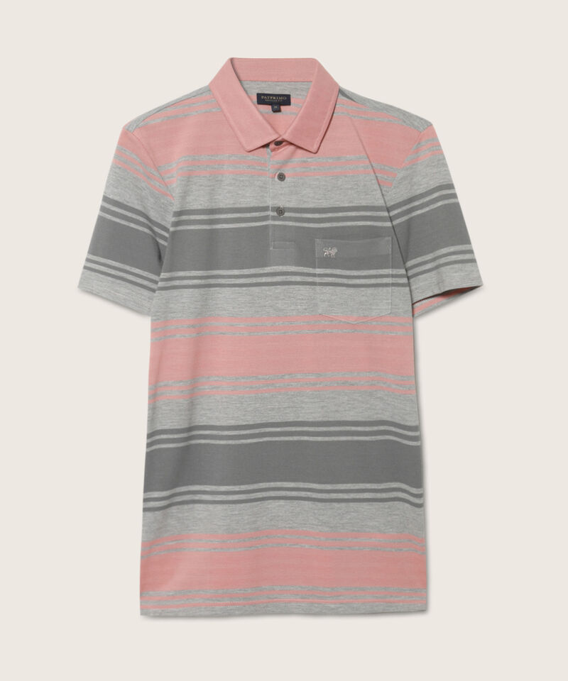 Polo Preteñida, Cuello Duro Con Bolsillo Y Silueta Regular Fit