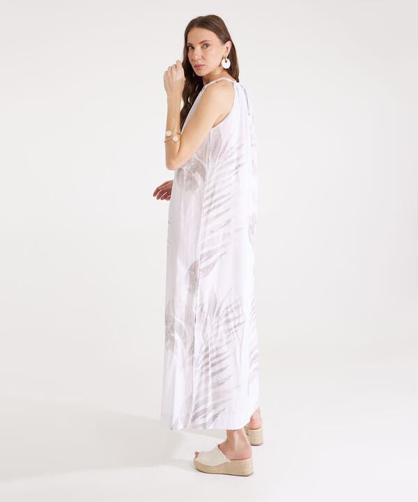 Vestido Estampado Halter Largo Maxi