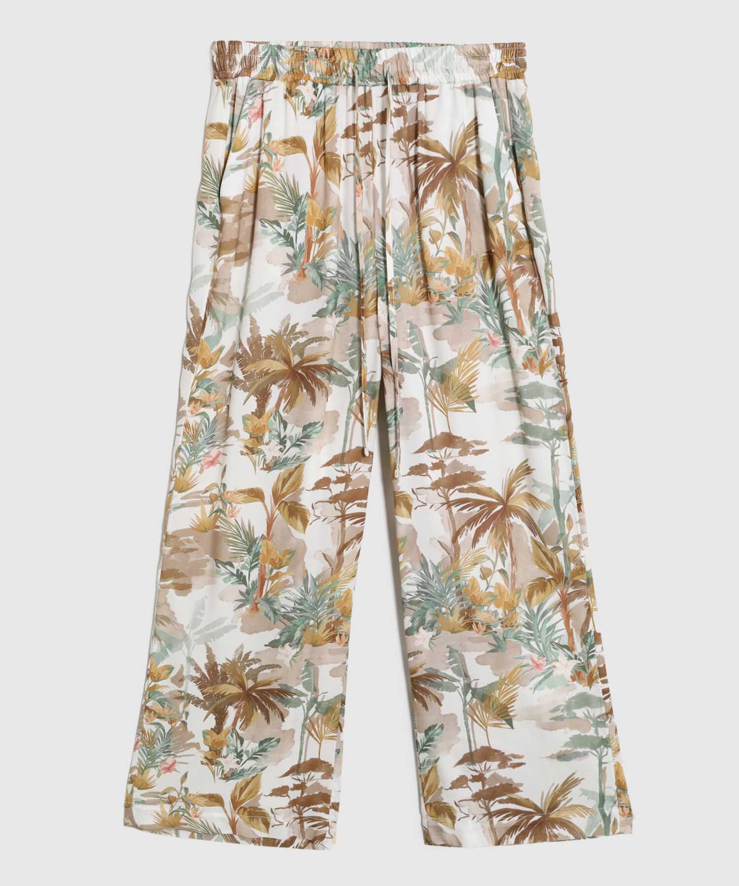 Pantal&oacute;n Fluido Estampado Para Mujer