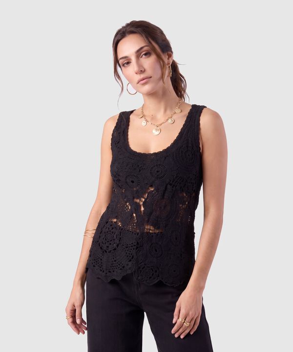 Camiseta Sisa Tejida Texturizada Para Mujer image number null