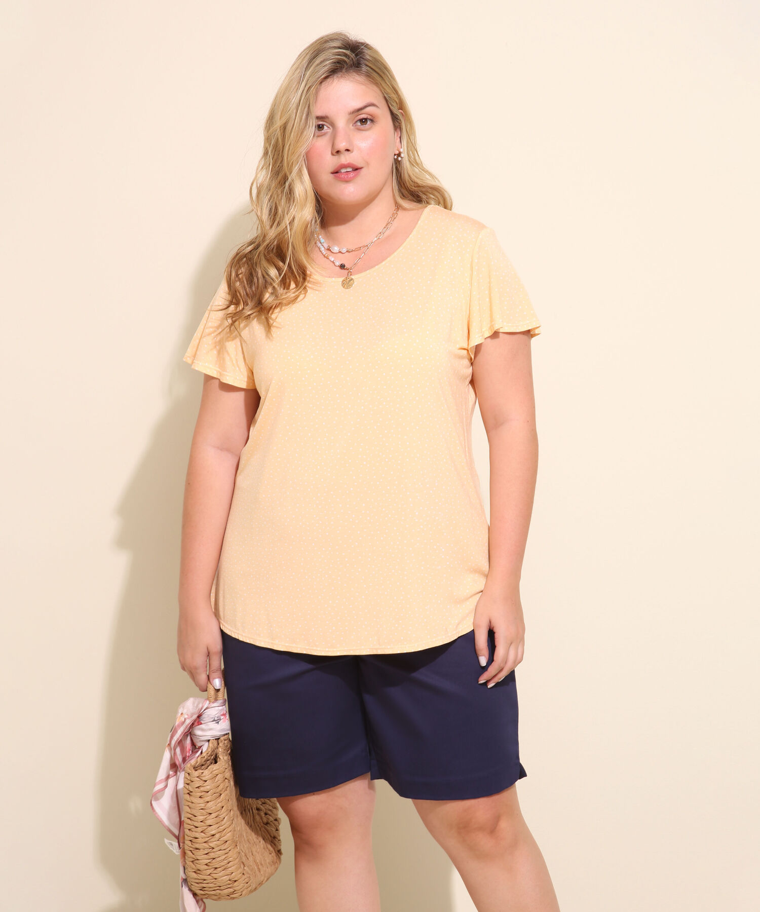 Camiseta mujer estampada manga corta