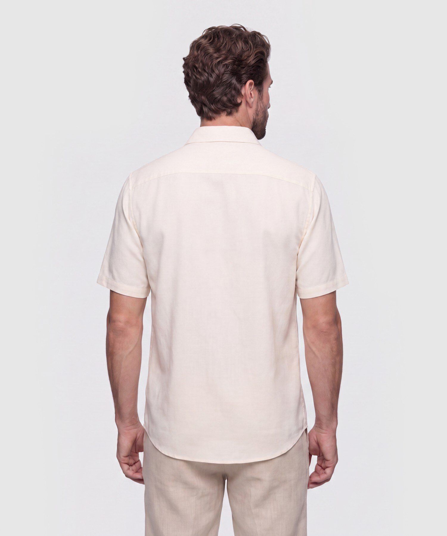 Camisa Manga Corta con Bolsillo Hombre