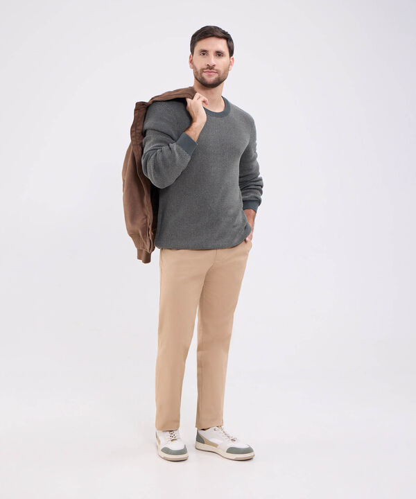 Saco Cuello Redondo Para Hombre image number null