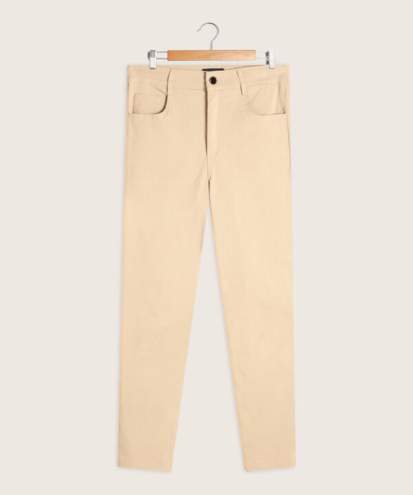 Pantalon 5 Bolsillos Unicolor En Drill