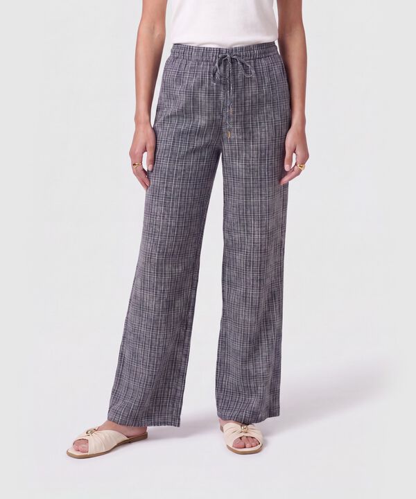 Pantal&oacute;n De Bota Ancha Con Cord&oacute;n Para Mujer image number null