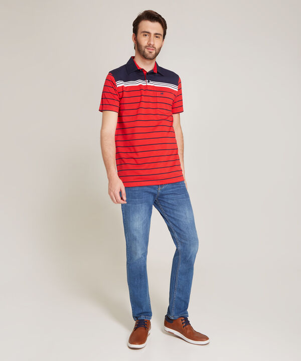 Polo Cuello Duro Rayas