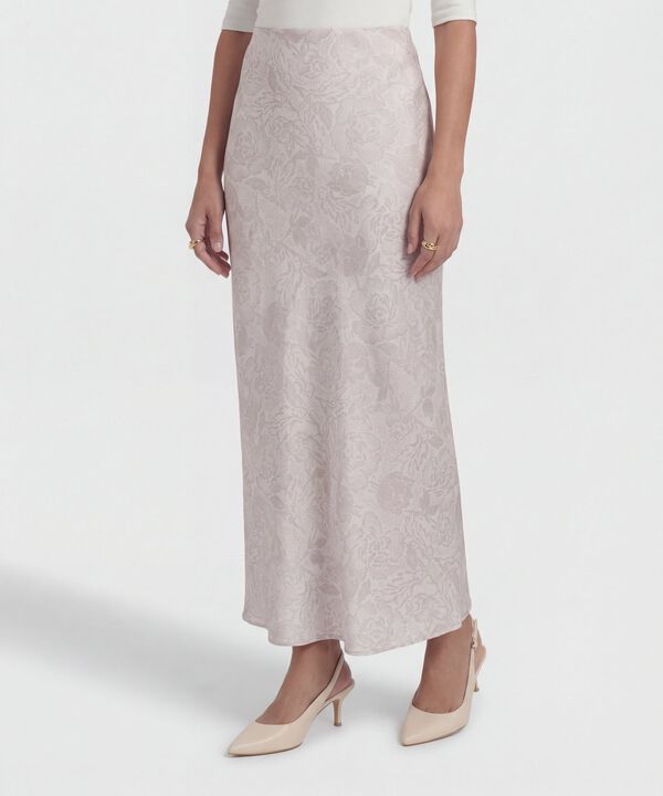 Falda Larga de Corte Evase para Mujer image number null