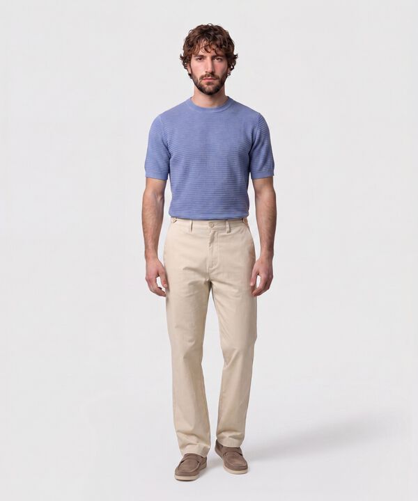 Camiseta En Tejido De Punto Hombre