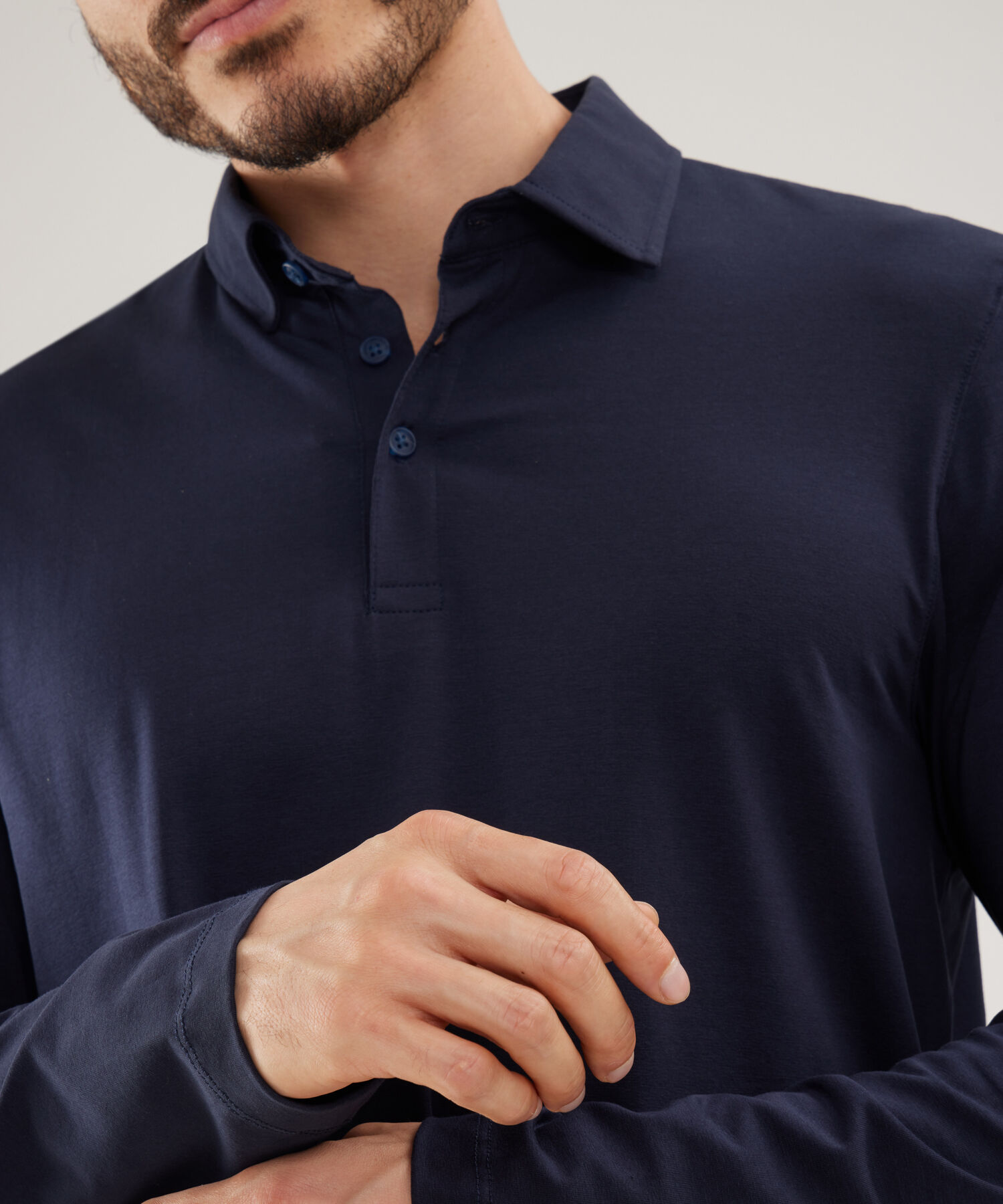 Camisas polo para hombre manga larga store