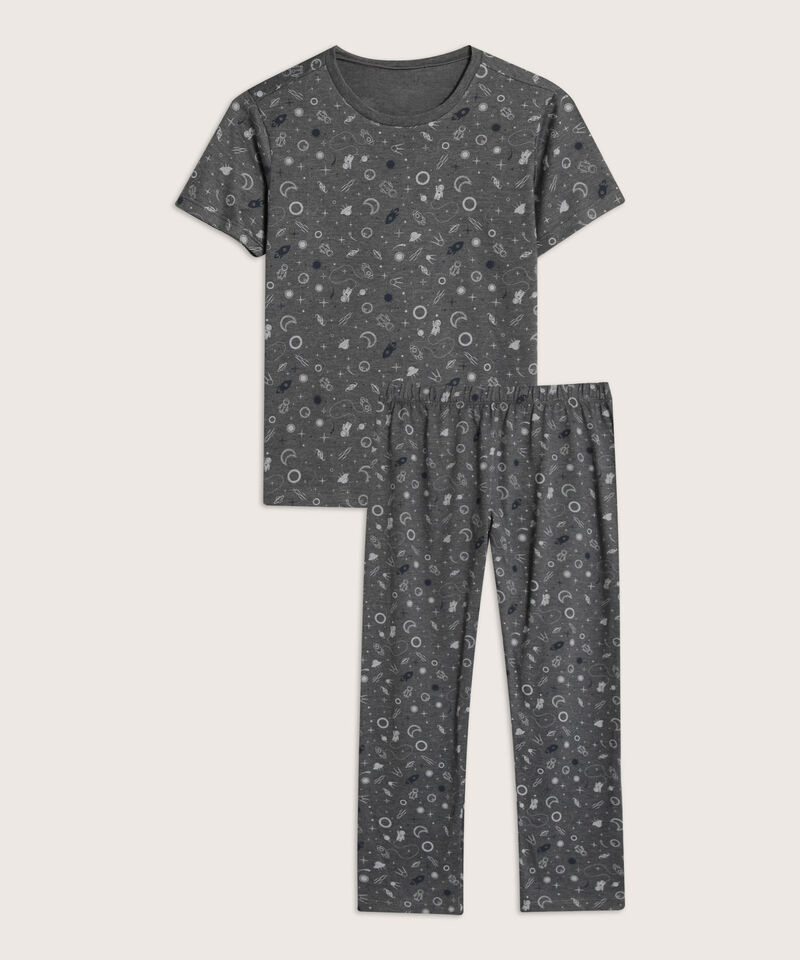 Pijama Set Camiseta Estampada