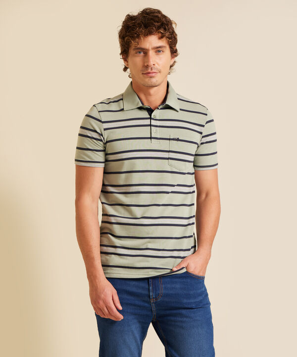 Polo Cuello Duro Rayas